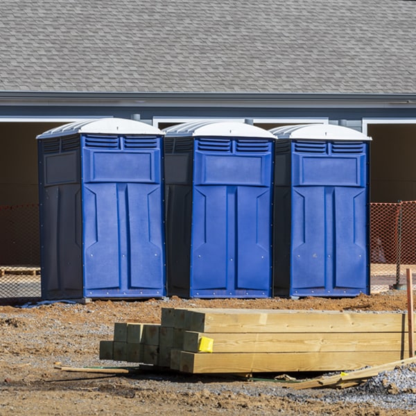 how do you ensure the portable toilets are secure and safe from vandalism during an event in Fort Bayard